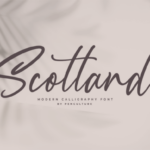 Scotland Font Poster 9