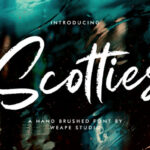 Scotties Font Poster 1