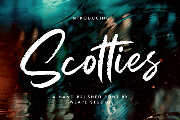 Scotties Font Poster 1