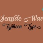 Seaside Wave Font Poster 1