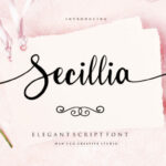 Secillia Font Poster 1