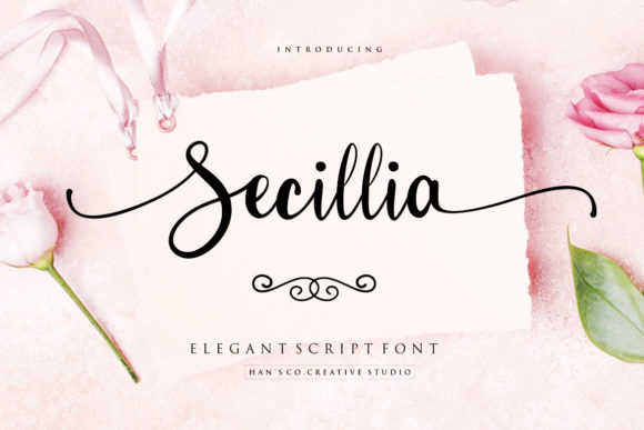 Secillia Font Poster 1