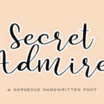 Secret Admire Font Poster 1