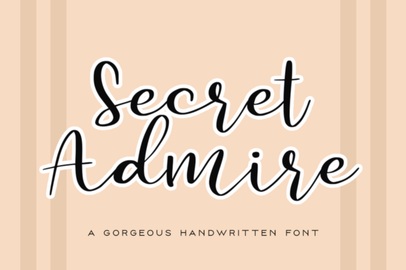 Secret Admire Font Poster 1