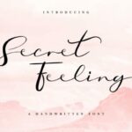 Secret Feeling Font Poster 2