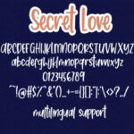 Secret Love Font Poster 7
