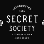 Secret Society Font Poster 1