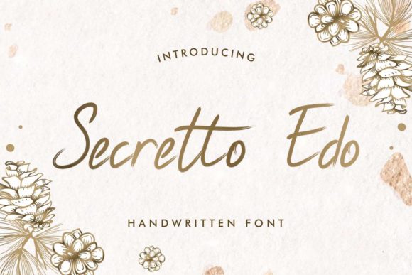 Secretto Edo Font Poster 1
