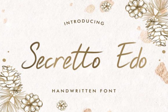 Secretto Edo Font Poster 1