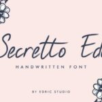 Secretto Edo Font Poster 2