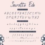 Secretto Edo Font Poster 5