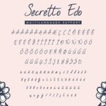 Secretto Edo Font Poster 8