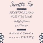 Secretto Edo Font Poster 10