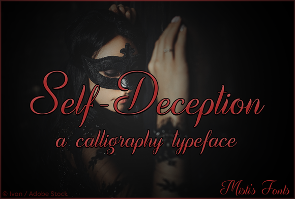 Self-Deception Font Poster 1