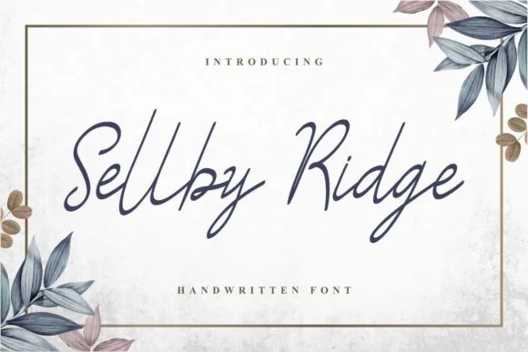 Sellby Ridge Font Sellby Ridge Font Poster 1