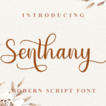 Senthany Font Poster 1