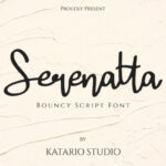 Serenatta Font Poster 1