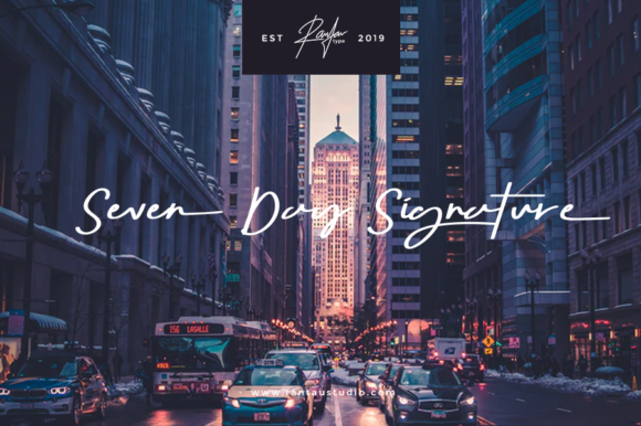 Seven Day Signature Font