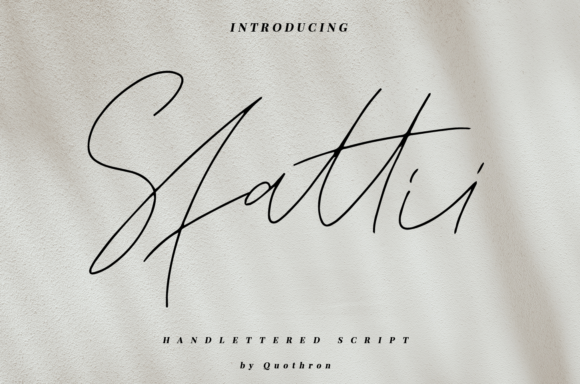 Sfattii Font Poster 1