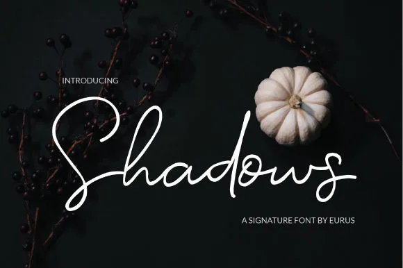 Shadows Font Poster 1