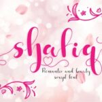 Shafiqa Font Poster 1