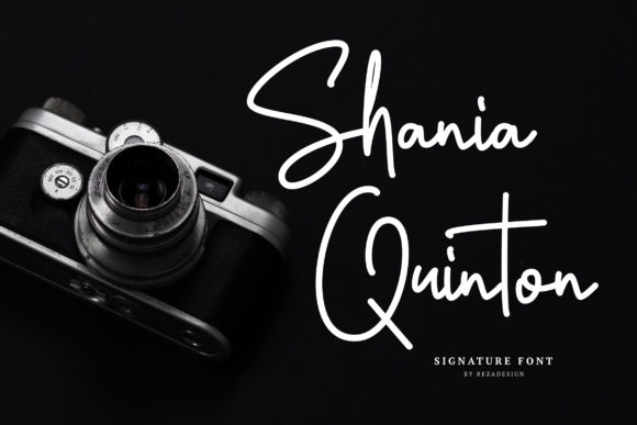 Shania Quinton Font Poster 1
