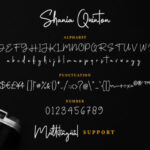 Shania Quinton Font Poster 7