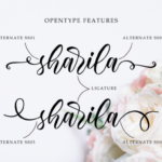 Sharila Font Poster 2