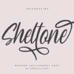 Sheltone Font Poster 1