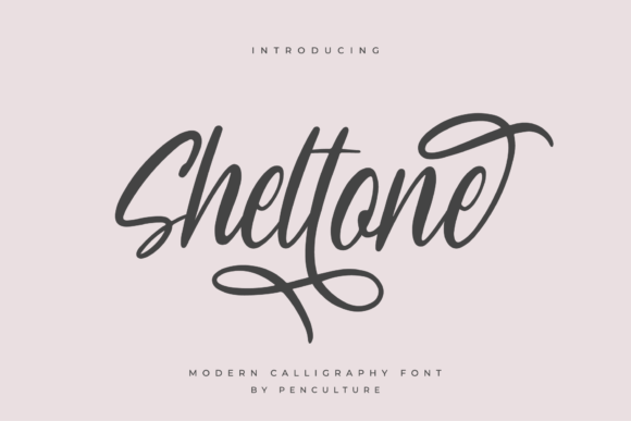 Sheltone Font Poster 1