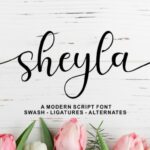 Sheyla Font Poster 1