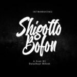 Shigutto Bofon Font Poster 1