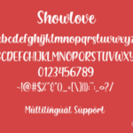 Showlove Font Poster 4