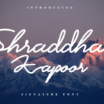 Shraddha Kapoor Font Poster 1