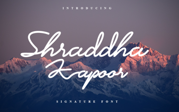 Shraddha Kapoor Font Poster 1