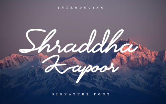 Shraddha Kapoor Font Shraddha Kapoor Font Poster 1