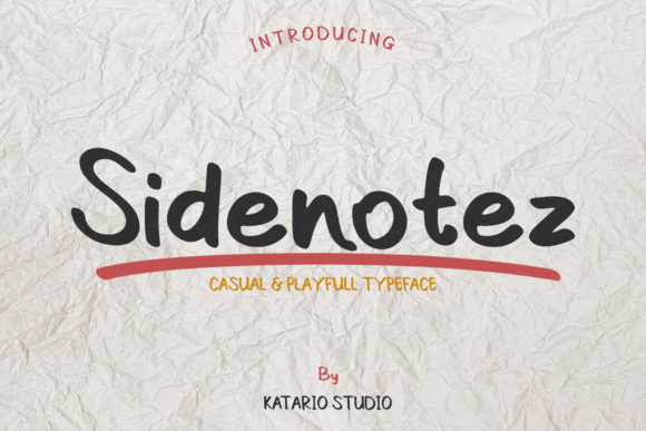 Sidenotez Font