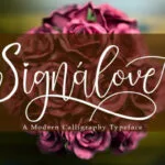 Signalove Font Poster 1