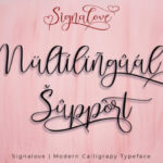 Signalove Font Poster 9