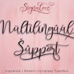 Signalove Font Poster 9