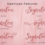 Signalove Font Poster 10