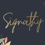 Signathy Font Poster 1