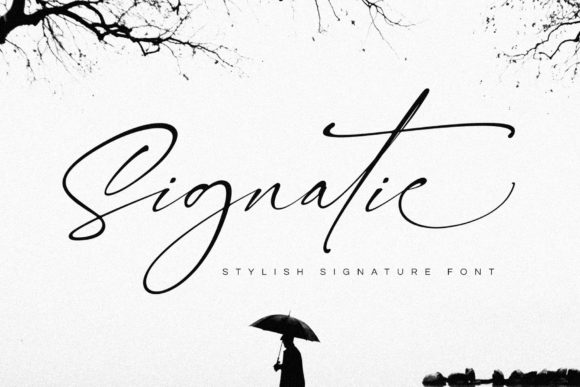 Signatie Font Poster 1