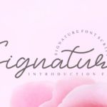 Signature Font Poster 1