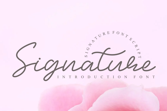 Signature Font