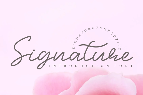 Signature Font Signature Font Poster 1