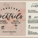 Signature Cocktails Duo Font Poster 2