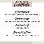 Signature Cocktails Duo Font Poster 10