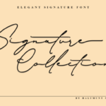 Signature Collection Font Poster 1