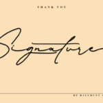 Signature Collection Font Poster 12